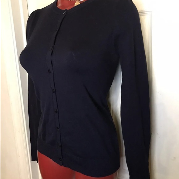 August Silk Sweater Womens Size P -Cardigan Button Down-  Silk Blend - - Picture 2 of 8